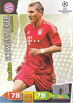 Bastian Schweinsteiger Bayern Munchen 2011/12 Panini Adrenalyn XL CL #61